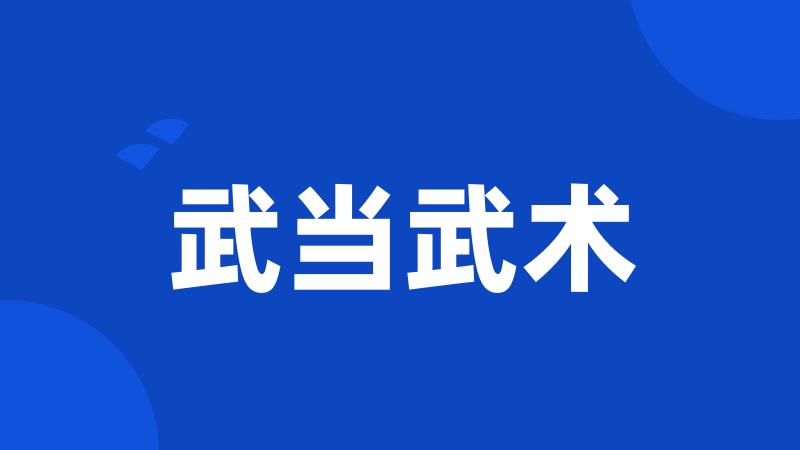 武当武术