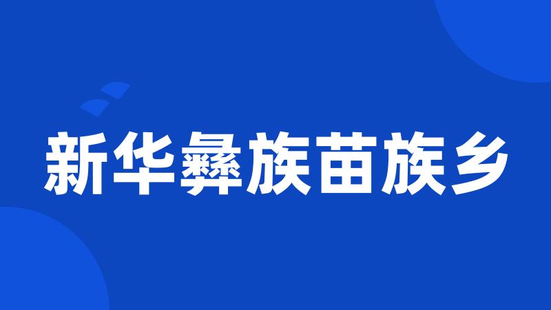新华彝族苗族乡