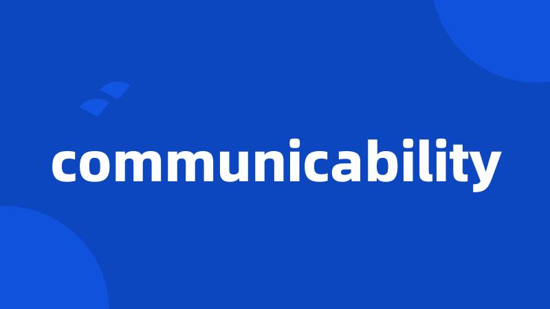 communicability