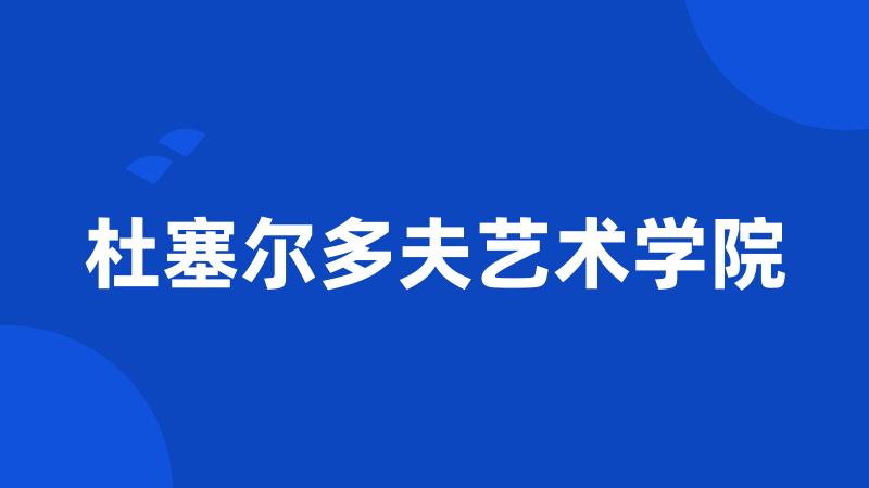 杜塞尔多夫艺术学院