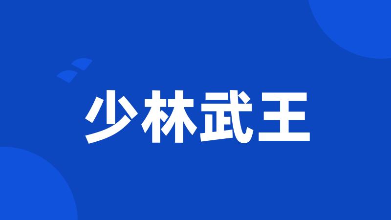 少林武王