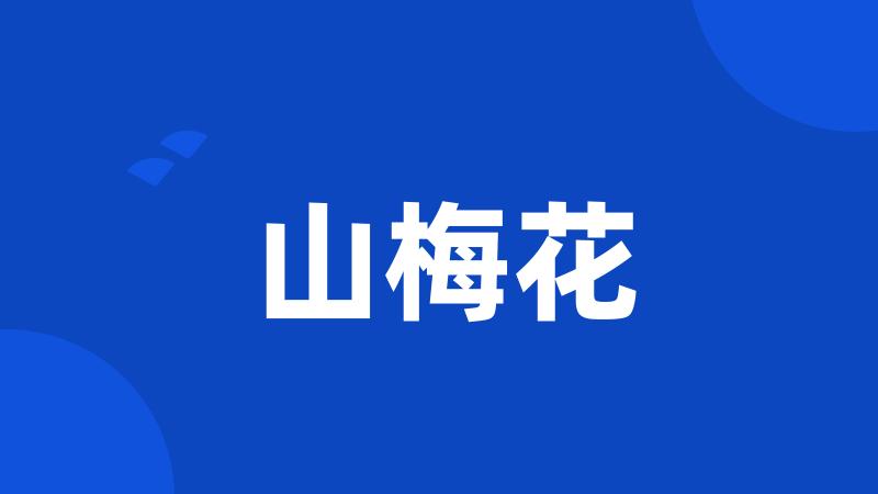 山梅花