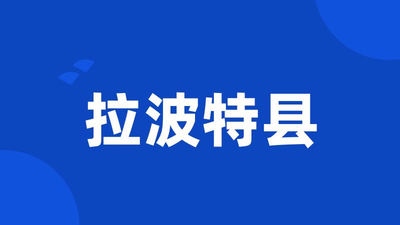 拉波特县