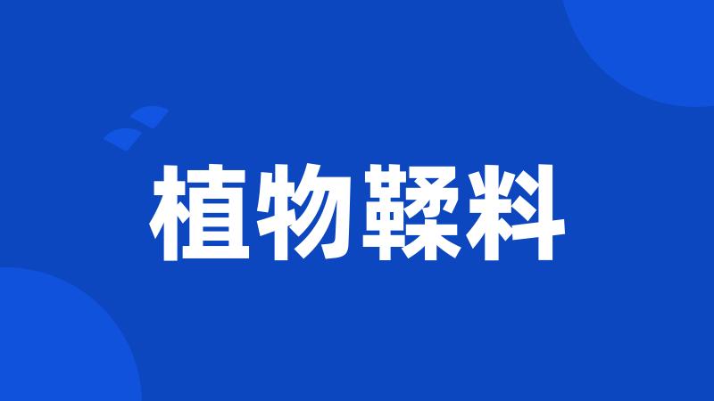 植物鞣料