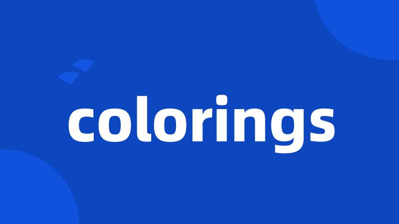 colorings