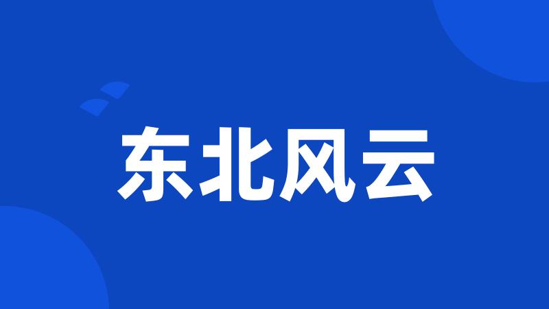 东北风云