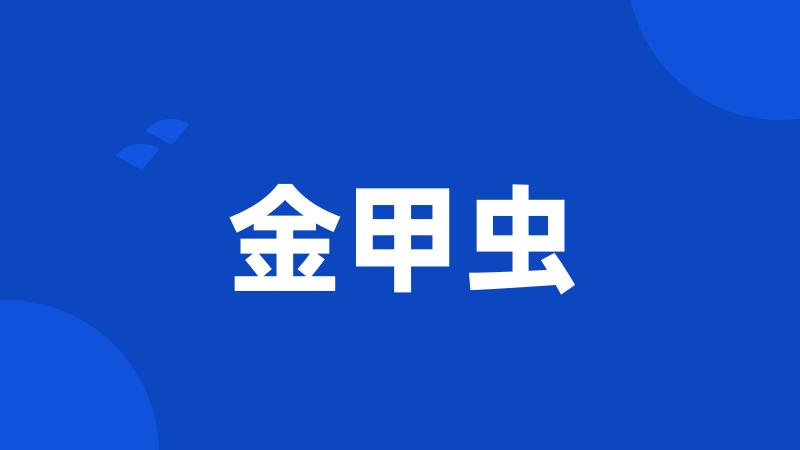 金甲虫