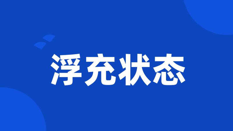 浮充状态