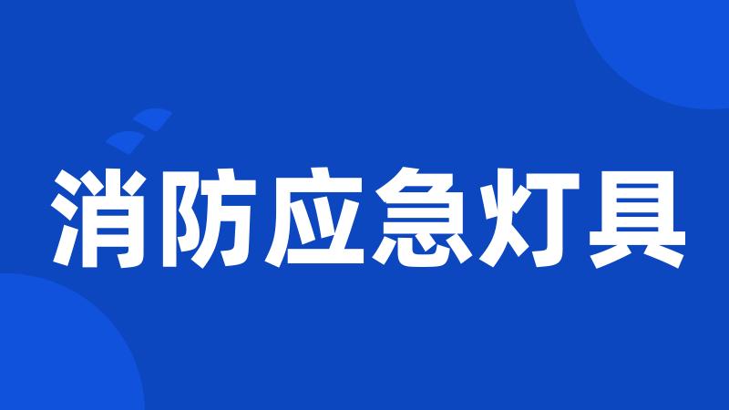 消防应急灯具