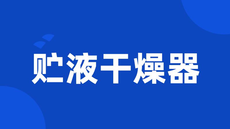 贮液干燥器
