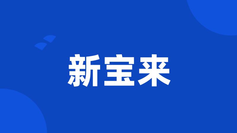 新宝来