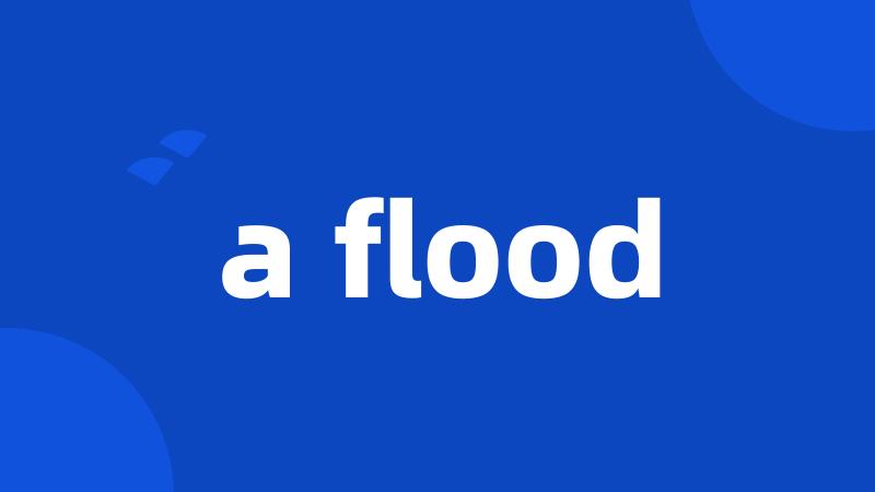 a flood