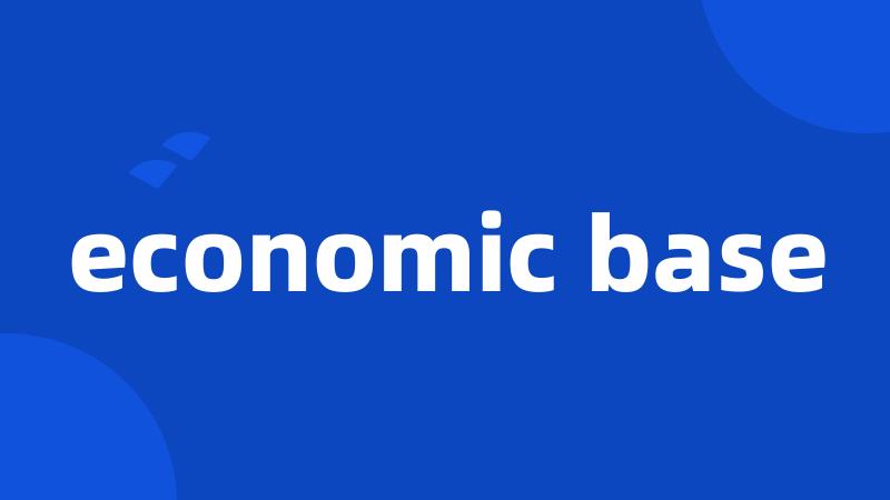 economic base