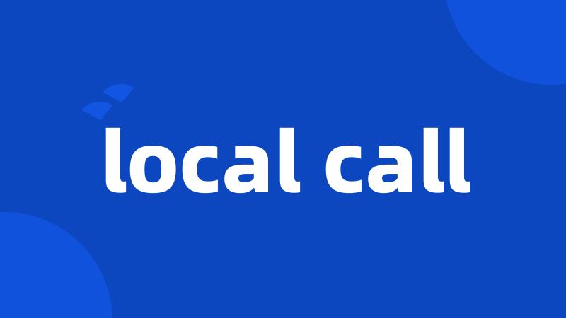 local call