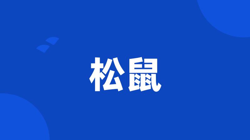 松鼠