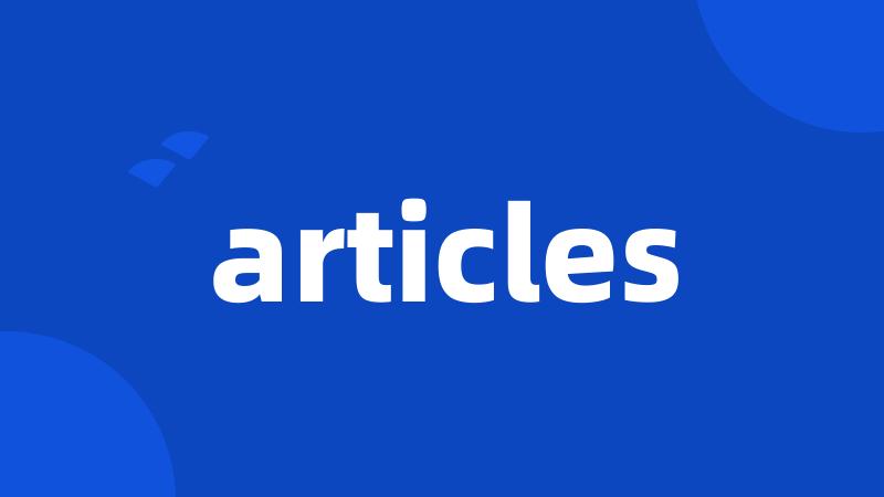 articles