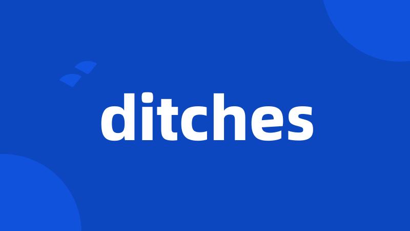 ditches