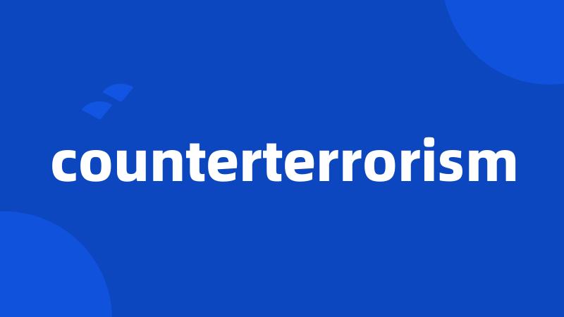 counterterrorism
