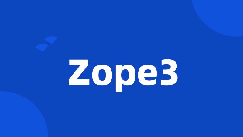 Zope3
