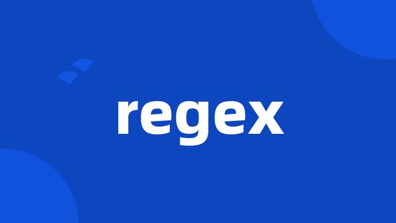 regex