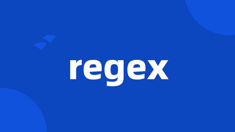 regex