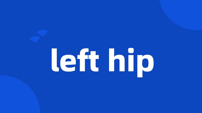 left hip