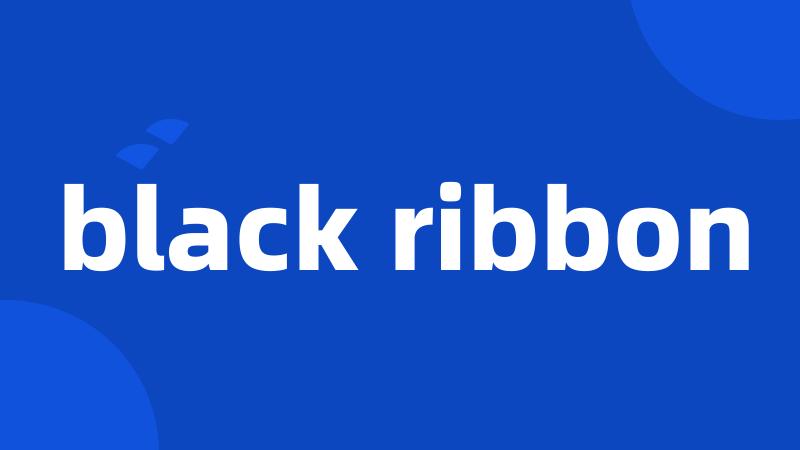black ribbon