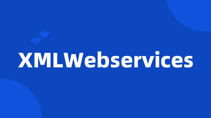 XMLWebservices