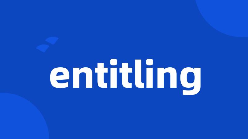 entitling