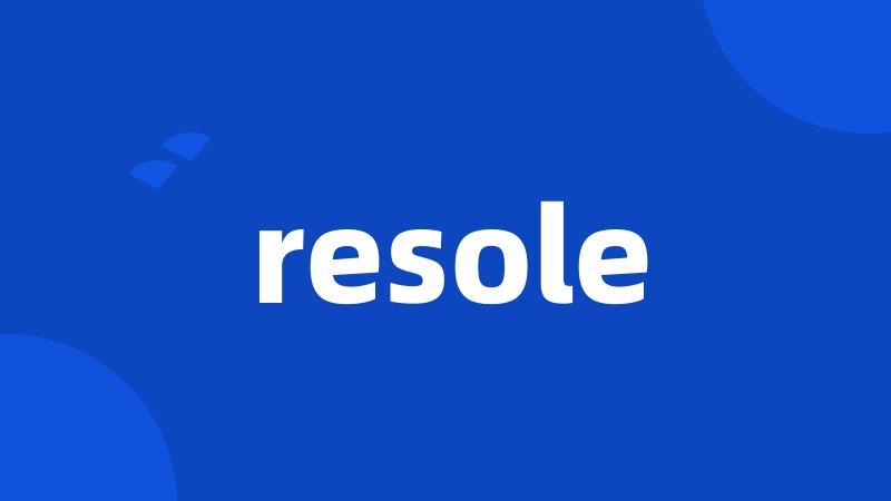 resole