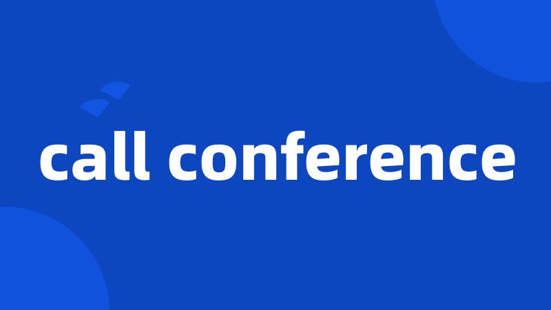 call conference