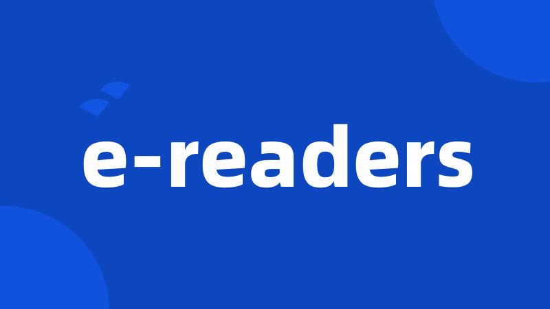 e-readers
