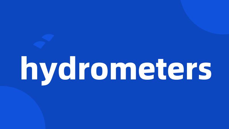 hydrometers