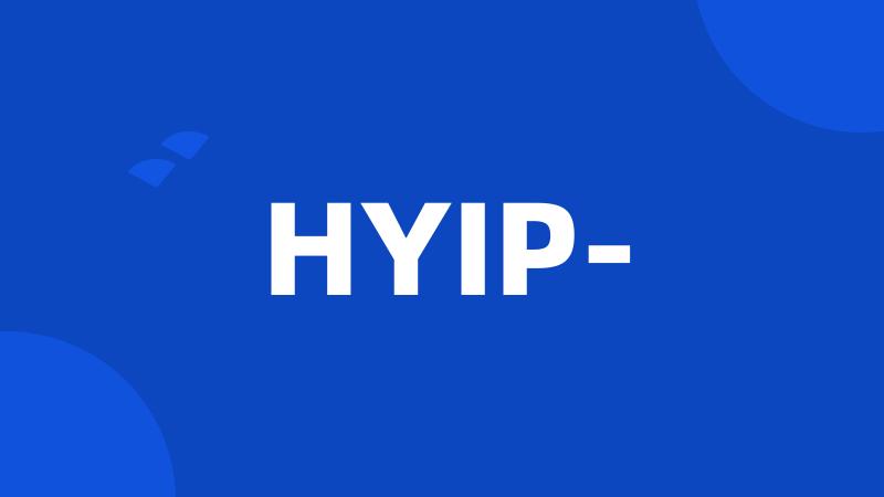 HYIP-