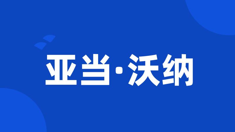 亚当·沃纳