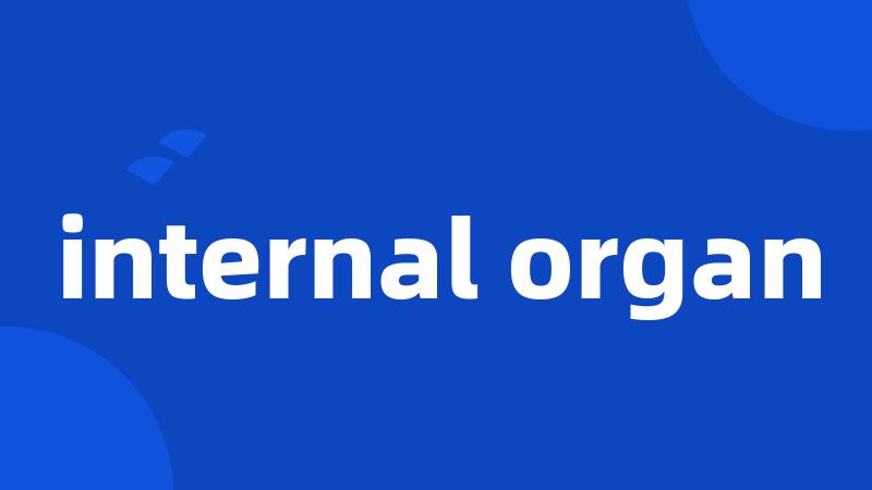 internal organ