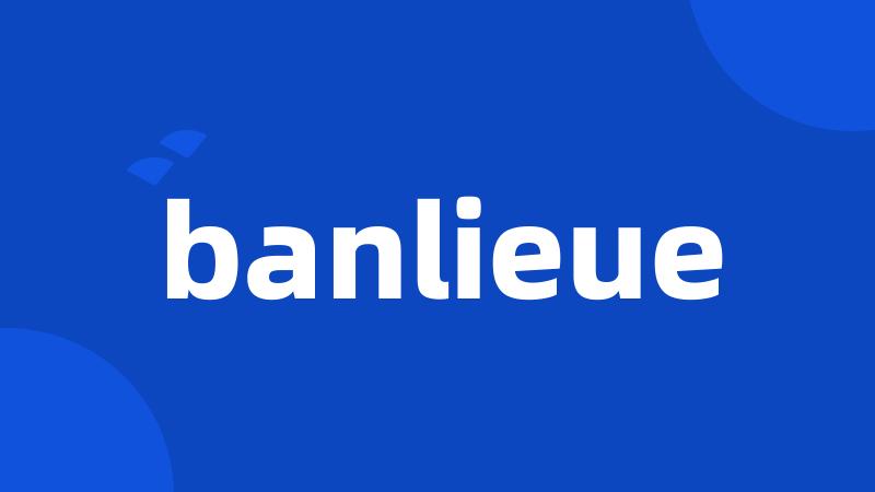 banlieue
