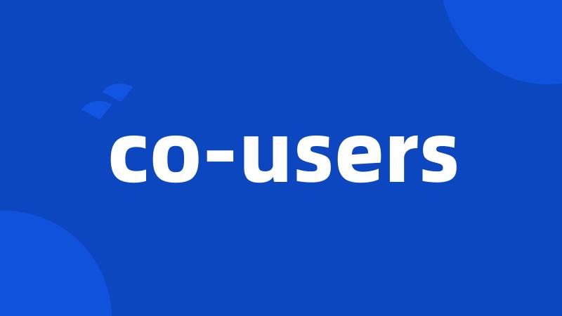co-users