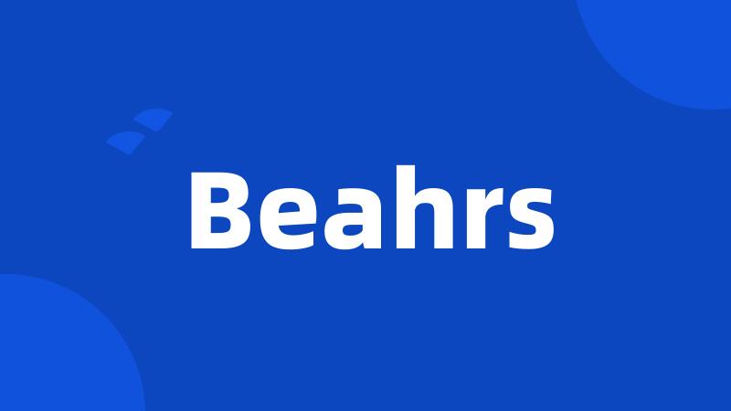 Beahrs