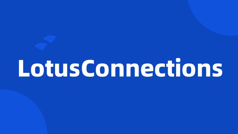 LotusConnections