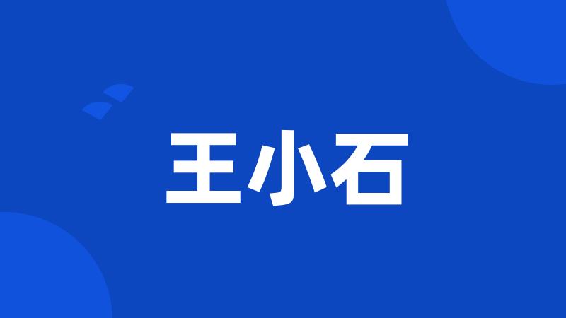 王小石