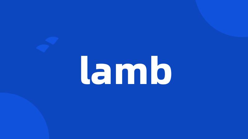 lamb