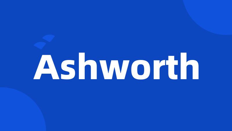 Ashworth