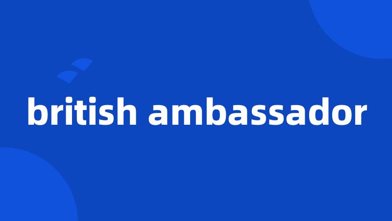 british ambassador