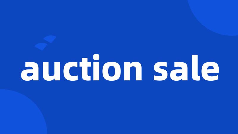 auction sale