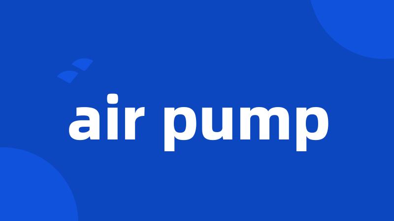 air pump