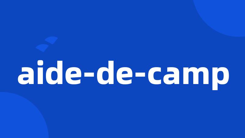 aide-de-camp