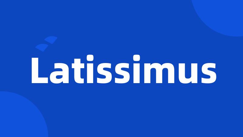 Latissimus