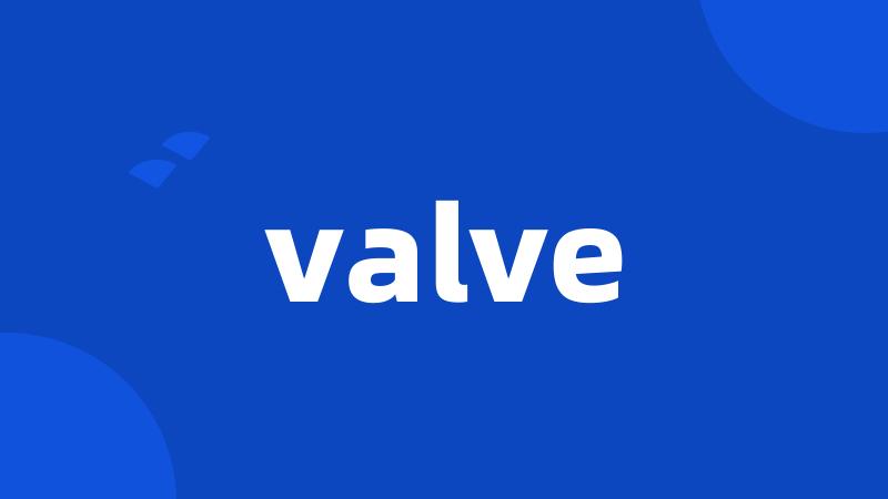 valve