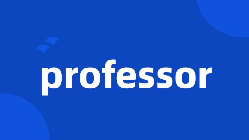 professor